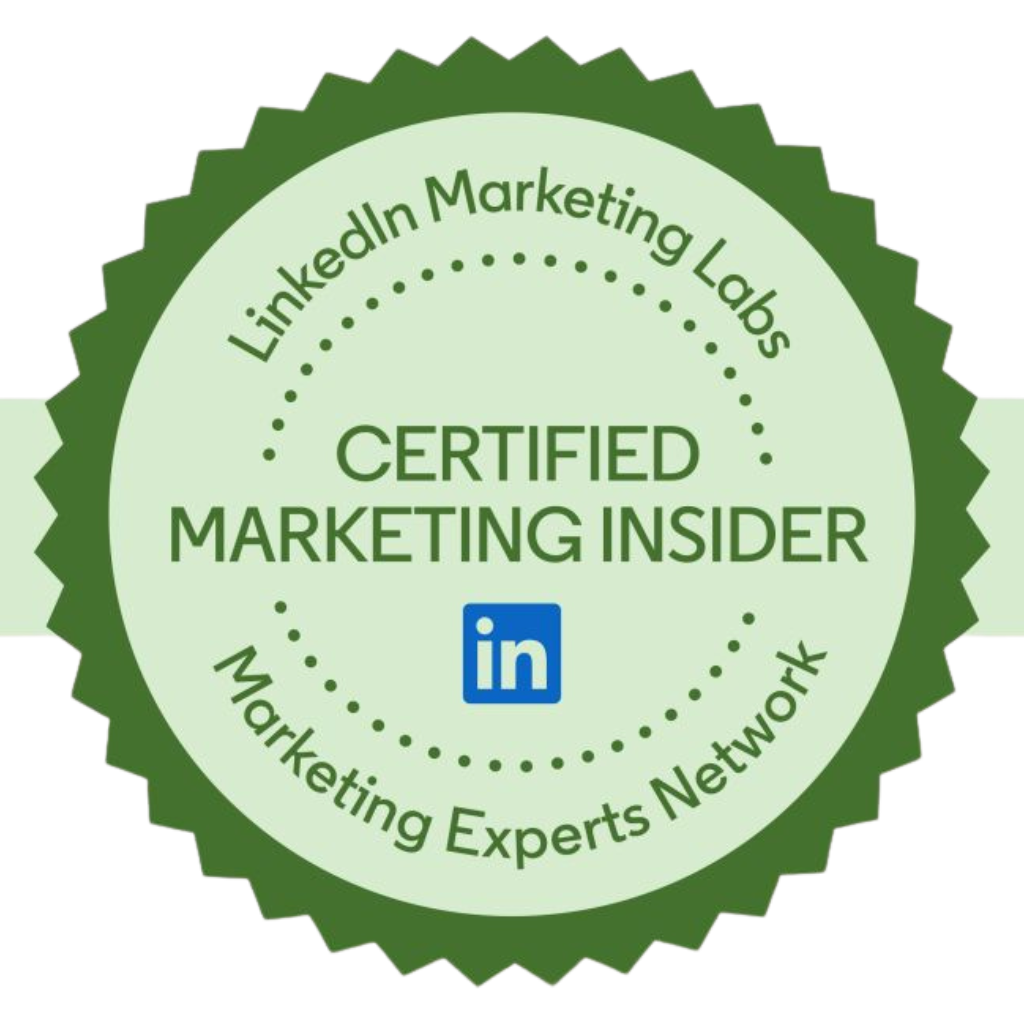 LinkedIn Marketing Insider Certification Badge